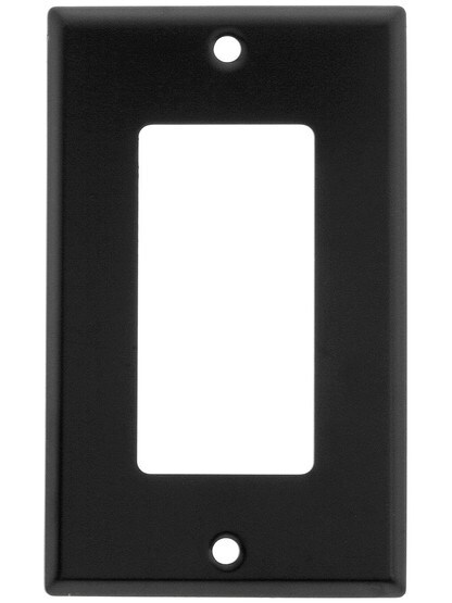 Classic GFI Cover Plate In Matte Black.
